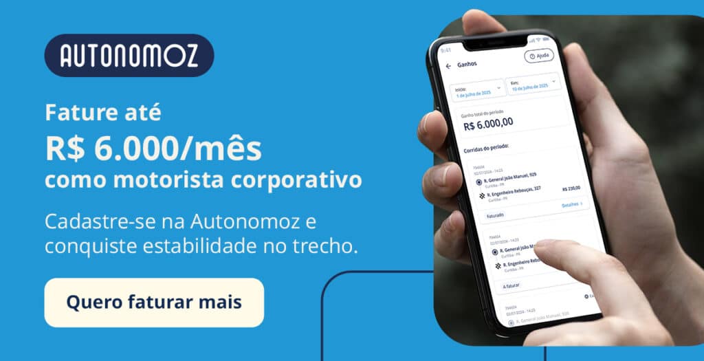 seja motorista Autonomoz e ganhe até R$ 6.000
